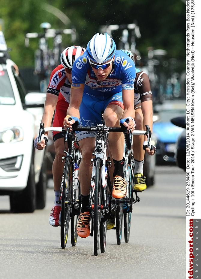 The day's breakaway during stage 2