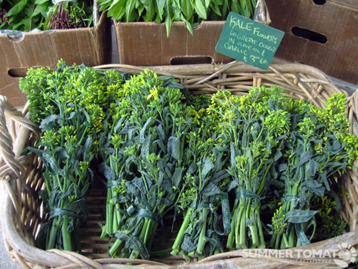 Basket Full Of Napini Kale