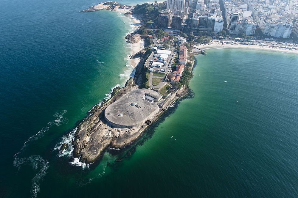 The 2016 Olympic Games road race course in Rio from above