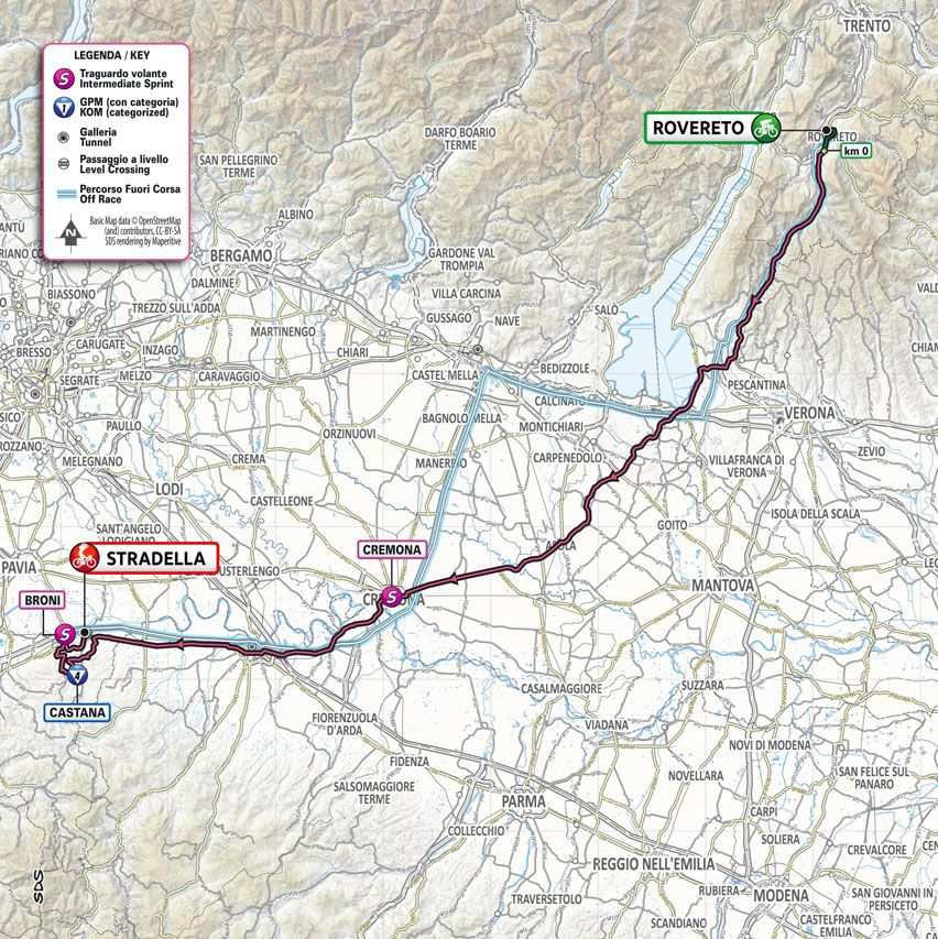 Stage 18 map 2021 Giro d'Italia