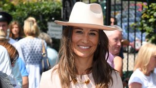 Pippa Middleton attends day seven of the Wimbledon Tennis Championships at All England Lawn Tennis and Croquet Club on July 08, 2019