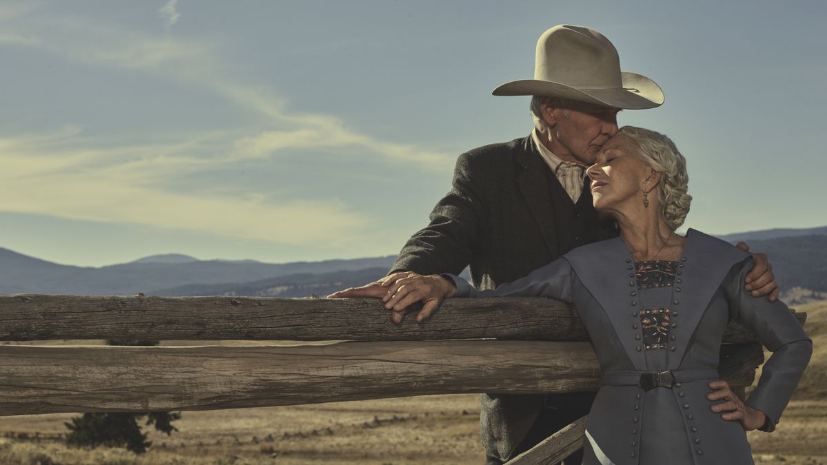 Harrison Ford and Helen Mirren in Yellowstone: 1923