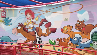 Jessie's Critter Carousel at Disney California Adventure Park