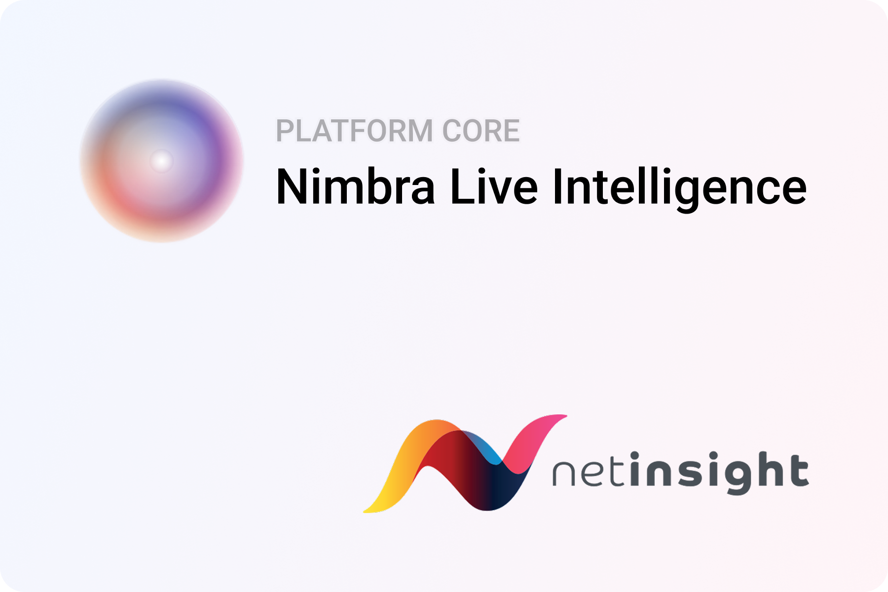 Net Insight and Nimbra Live Intelligence logos