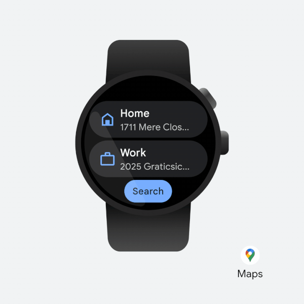 New Wear OS tiles for Contacts, Maps, and sunrise/sunset