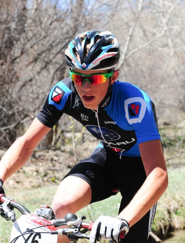 Russell Finsterwald (Gary Fisher/Subaru) riding to an amazing seventh place today.