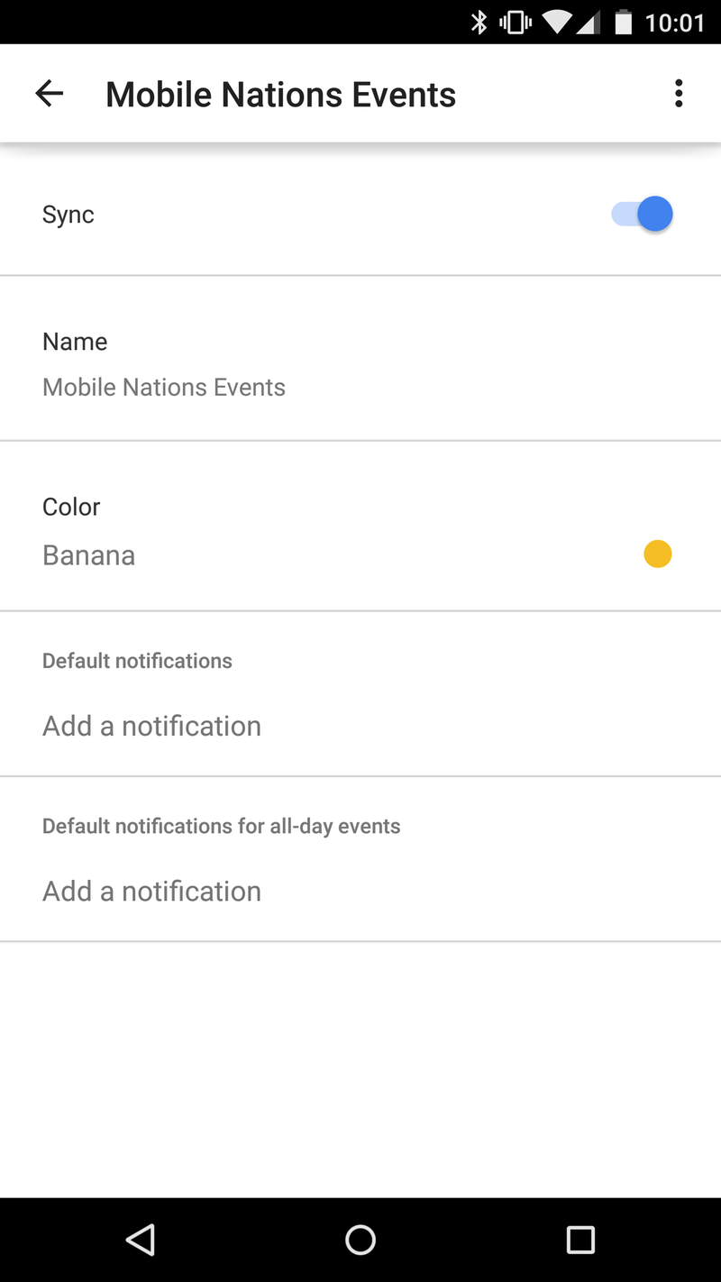 Android 5.0 Lollipop Calendar