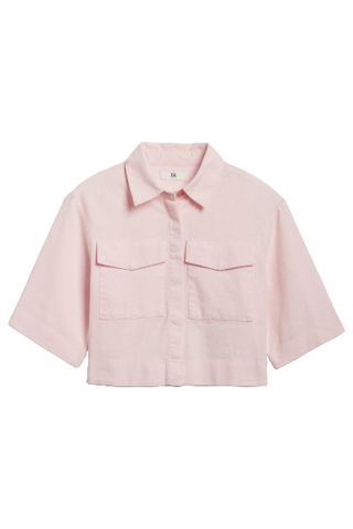 Banana Republic Hemp-Cotton Cropped Shirt