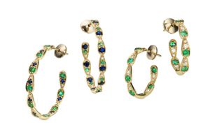 Sabine G loaded up her 'Harlequin' collection with emeralds and sapphires