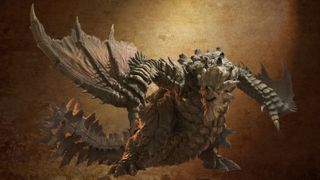 CG render of Gravios from Monster Hunter Wilds