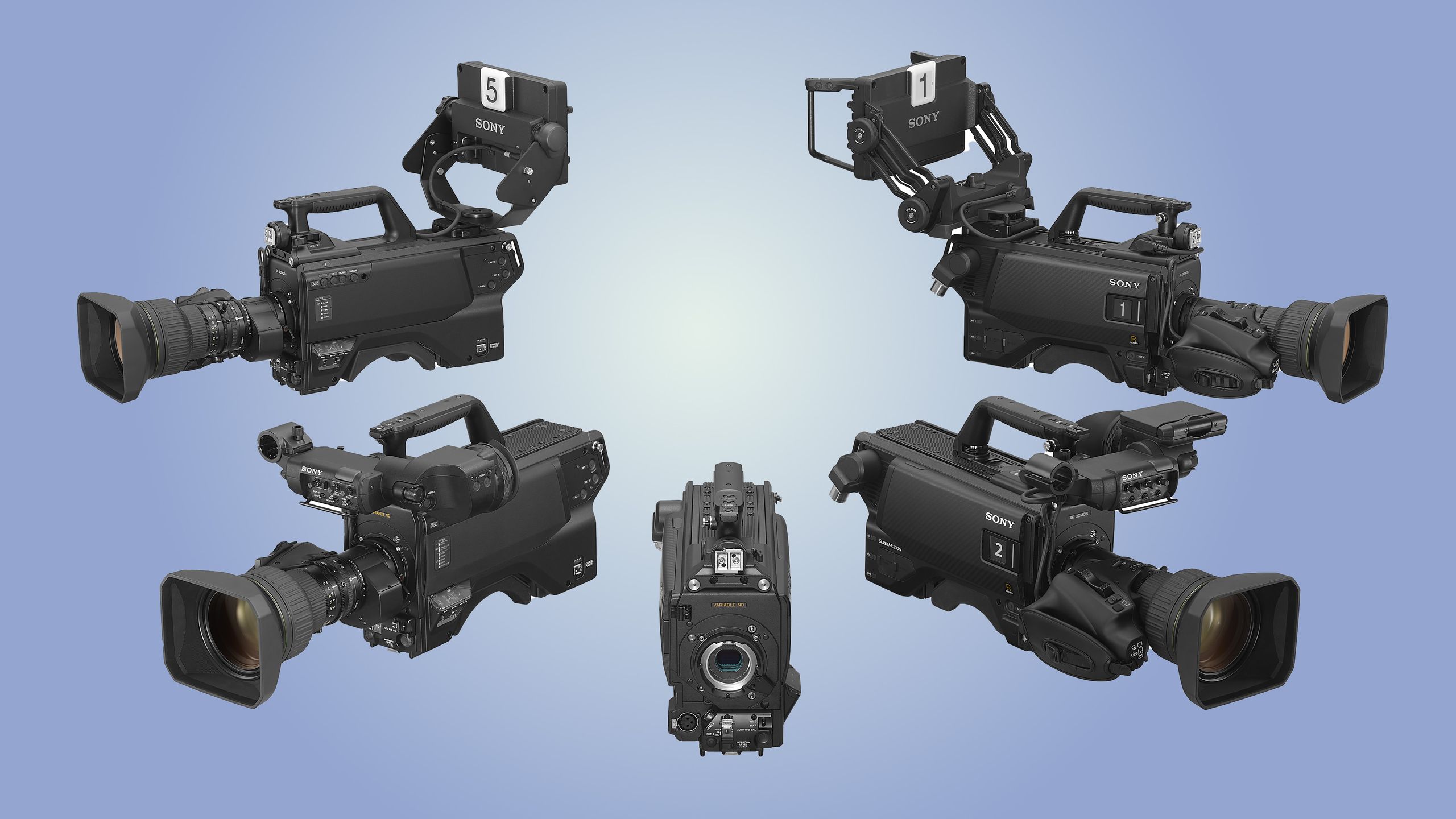 Sony Launches Five New 4K Global Shutter Broadcast Cameras