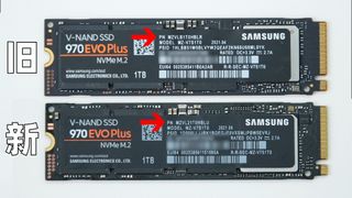 Old 970 Evo Plus (Top) vs. New 970 Evo Plus (Bottom)