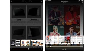 Readly page thumbnails on tablets