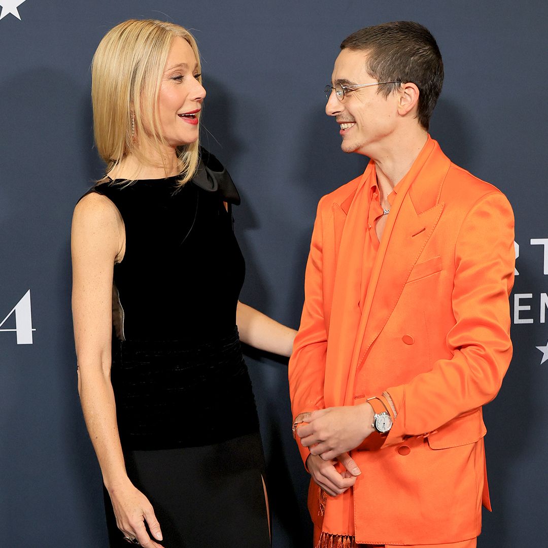 NEW YORK, NEW YORK - DECEMBER 16: (L-R) Gwyneth Paltrow and Timoth&eacute;e Chalamet attend A24's "Marty Supreme" New York Premiere on December 16, 2025 in New York City. (Photo by Dia Dipasupil/WireImage)