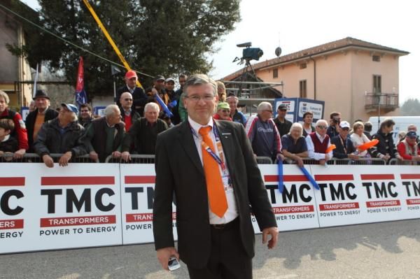 Race director, Mario Minervino, at the finish area