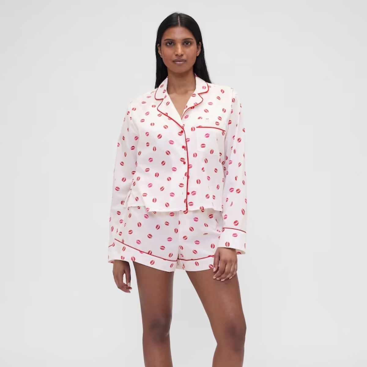 Gap X Summer Fridays White Kiss Poplin Pyjama Top