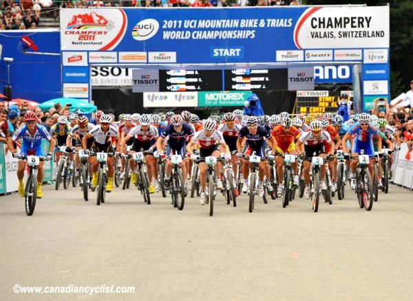 The elite men's world championship cross country race started fast