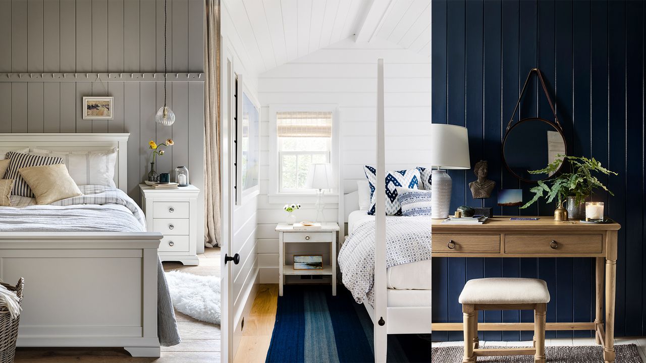 Shiplap bedroom wall ideas