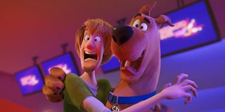 Shaggy and Scooby freaking out in Scoob!