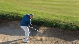 Alistair Davies demonstrates the golf ladder drill