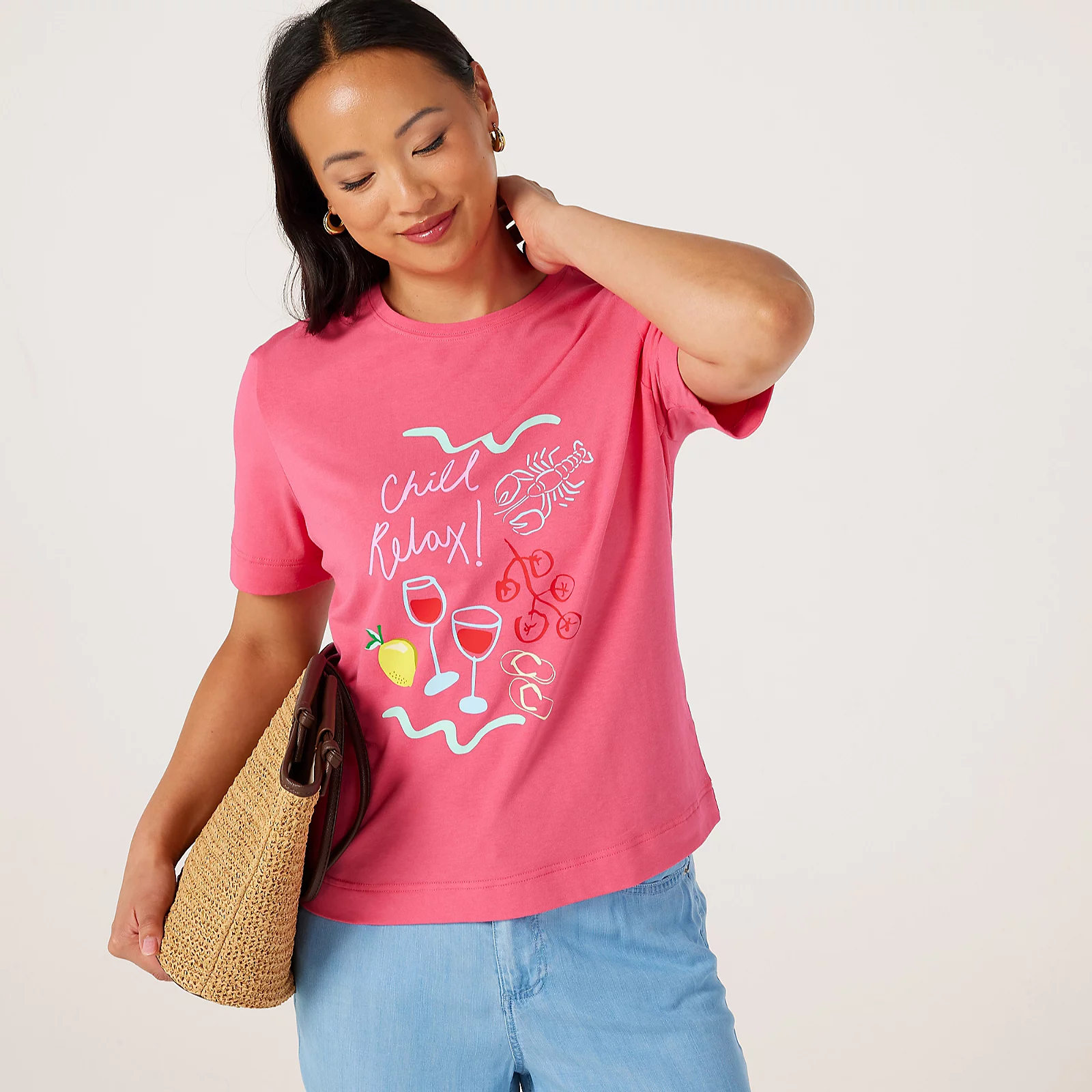 QVC, Ruth Langsford Motif Print T-Shirt