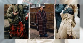 London Fashion Week Street Style Trends 2024 attendees wearing tartan