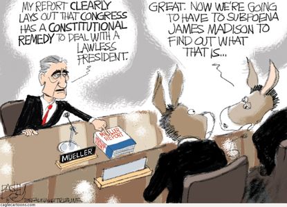 Political Cartoon U.S. Lawless President Democrats James Madison