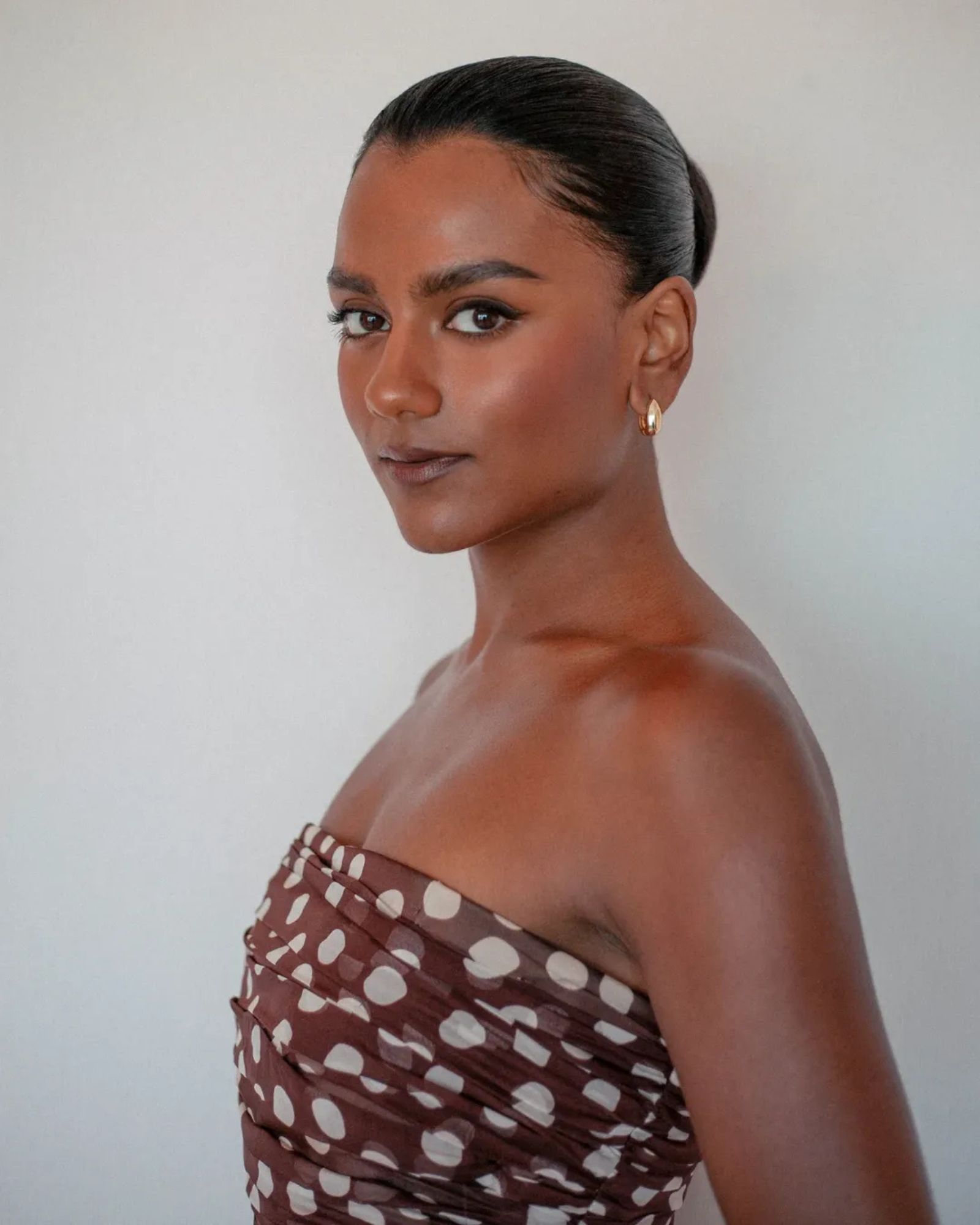 @halleybrisker Simone Ashley wearing a Slicked Back Bun