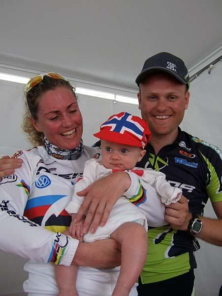 Gunn-Rita, Kenneth and Bj&oslash;rnar made the trip to the race together as a family.