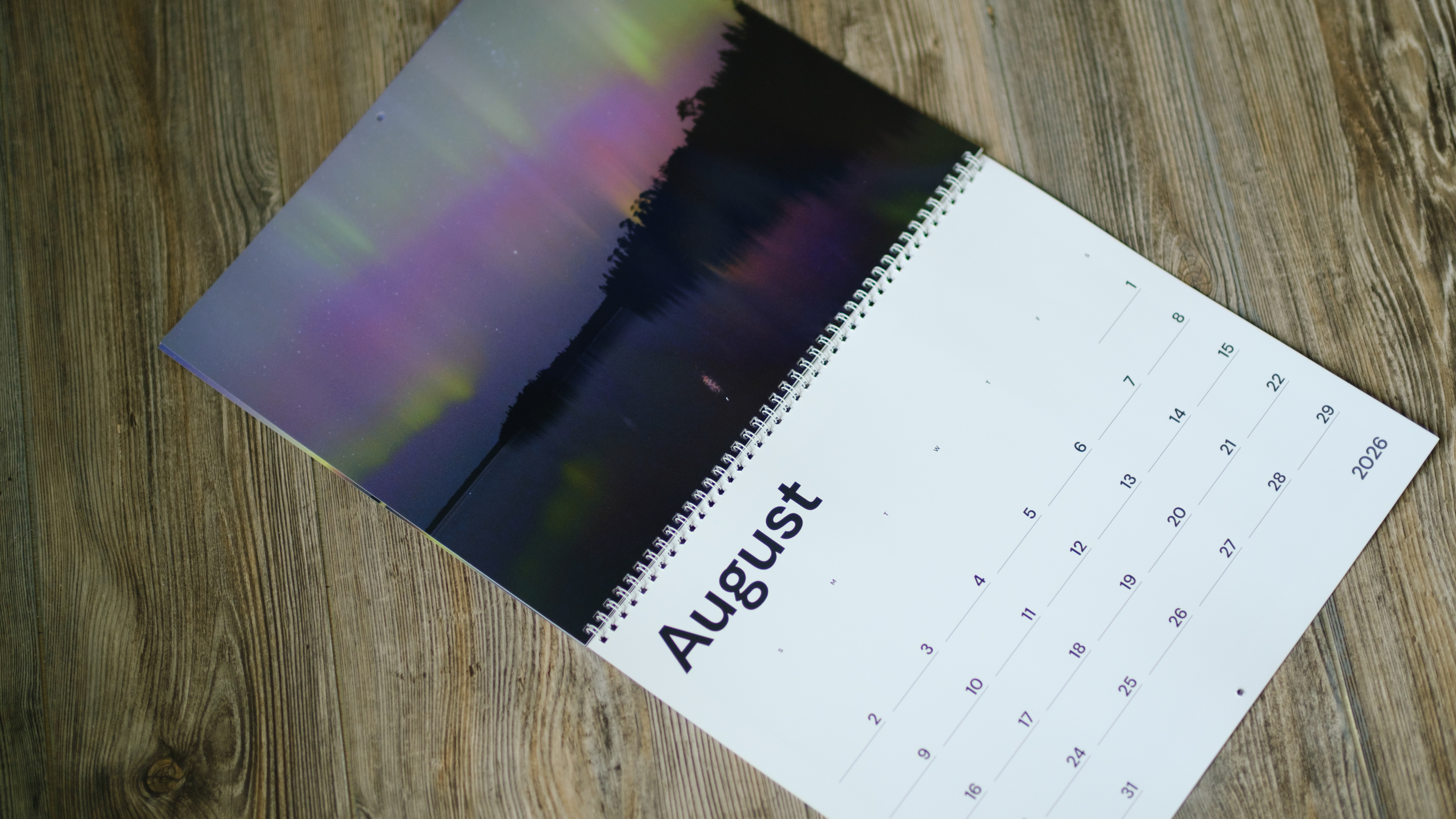 A photo of a custom photo calendar from Popsa
