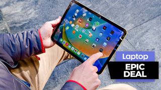 Apple iPad 10th generation tablet outdoors 