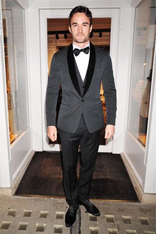 Model Thom Evans Looks Dapper At The Dolce & Gabbana And GQ LC:M Opening Party