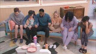 Houseguests praying on Big Brother on CBS