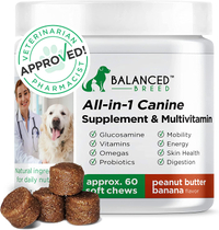 Balanced Breed All-in-1 Canine Supplement and Multivitamin
RRP: $32.95 | Now: $20.26 | Save: $12.69 (39%)