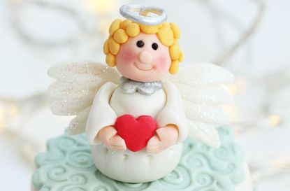 Angel cake decoration