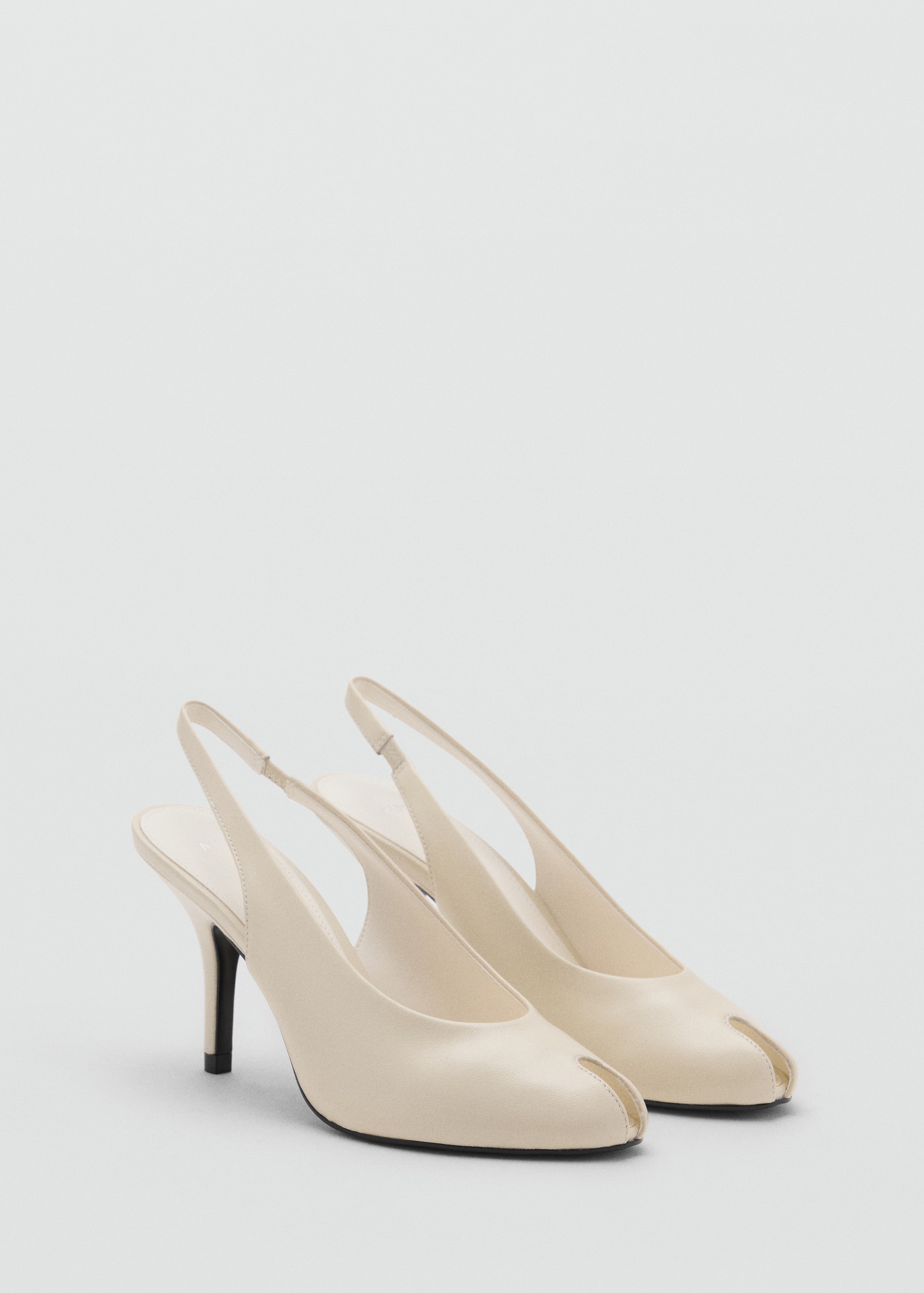 Leather Peep-Toe High-Heeled Shoes - Women | Mango Usa