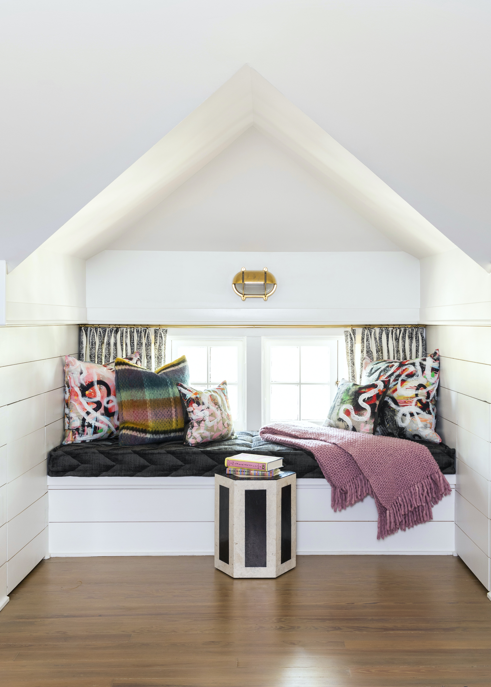 loft conversion with window seating nook
