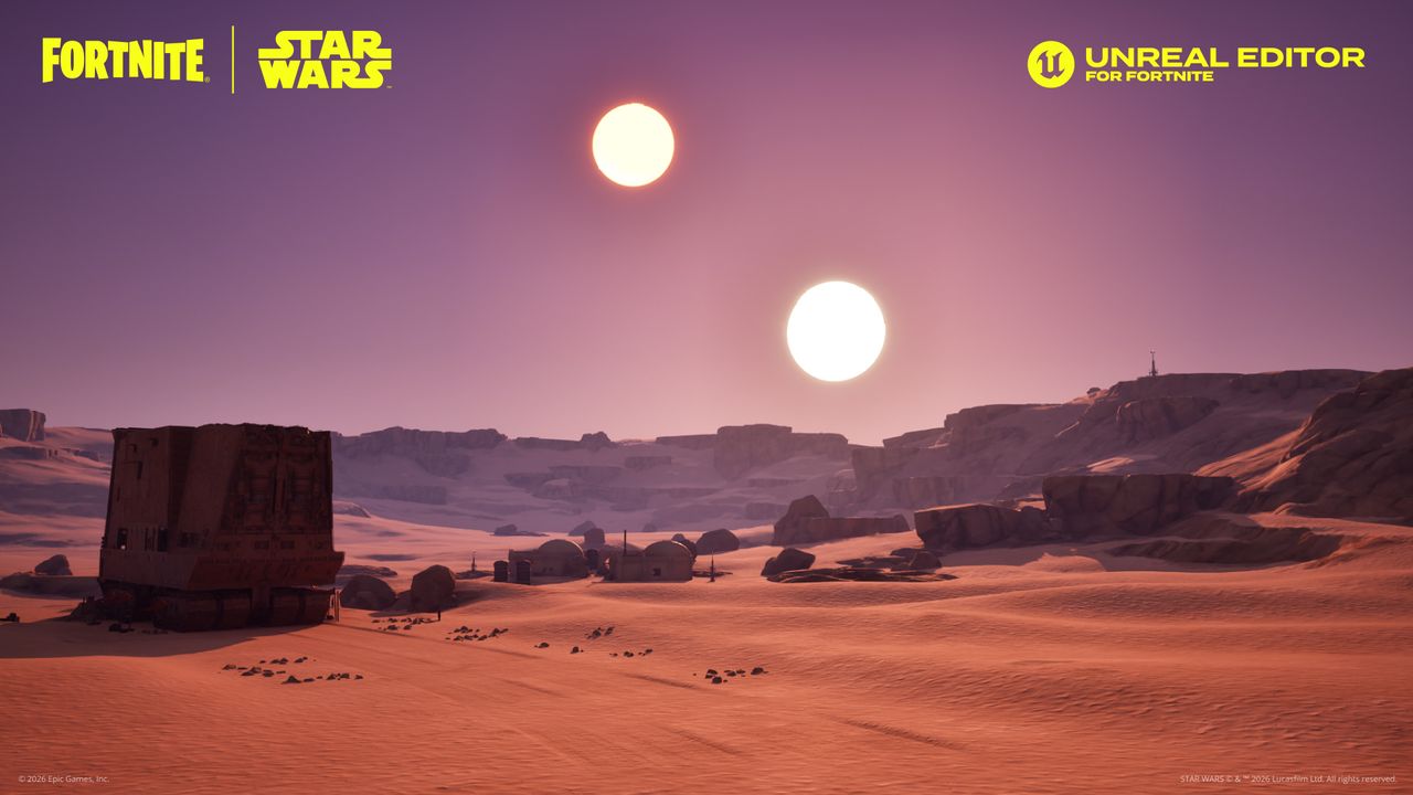 Epic Games Star Wars toolkit image of a sandy planet