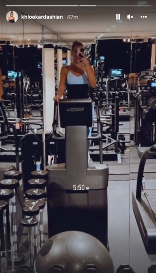 Khloe Kardashian reveals early morning workout routine