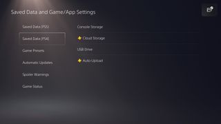 how to transfer data from PS4 to PS5 — Saved data (PS4)