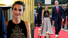 Queen Letizia in a Dior gown