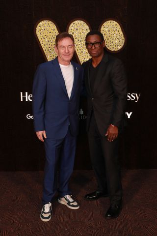 Jason Isaacs and David Harewood at the Warner Music & Hennessy Brit Awards After Party