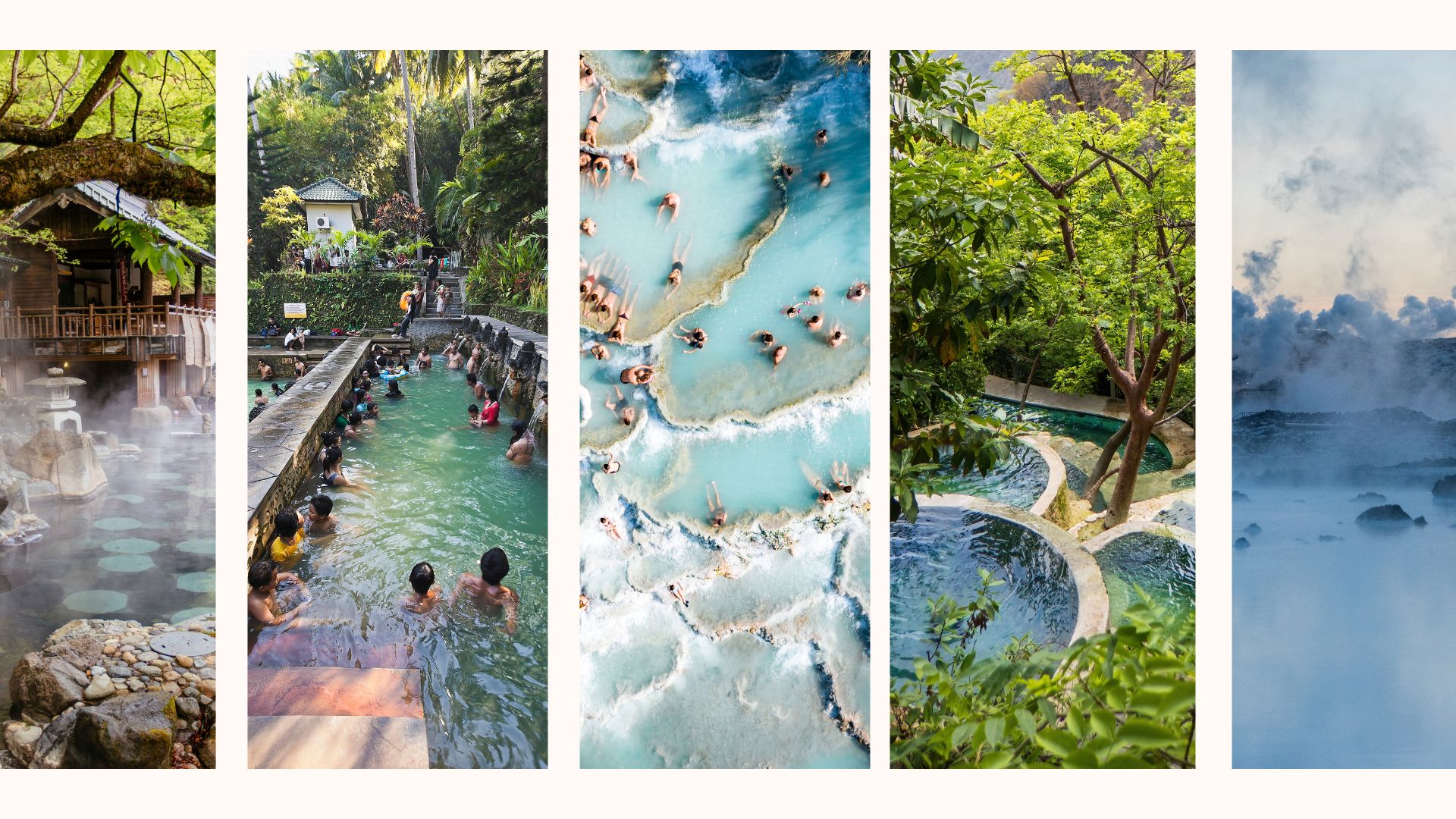 hot springs collage
