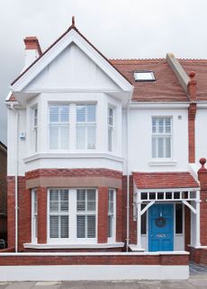 house exterior semi detached with bricks wall door and window