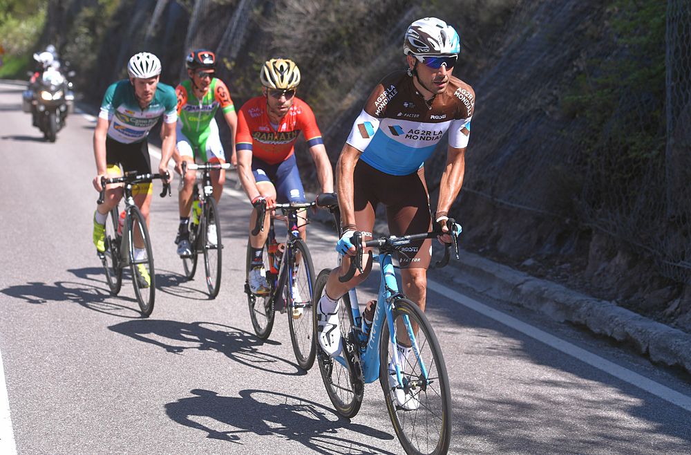 Matteo Montaguti (AG2R La Mondiale) in the breakaway at stage 3 of Tour of the Alps