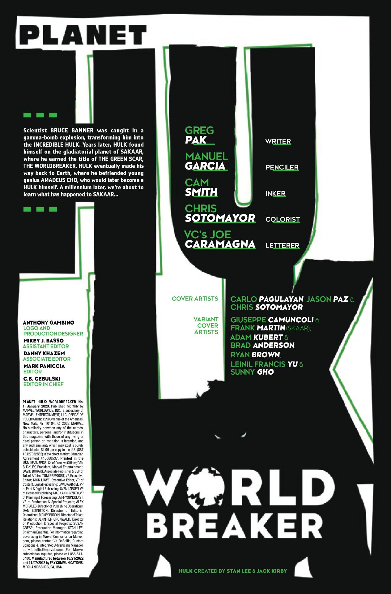 Planet Hulk: Worldbreaker #1 art