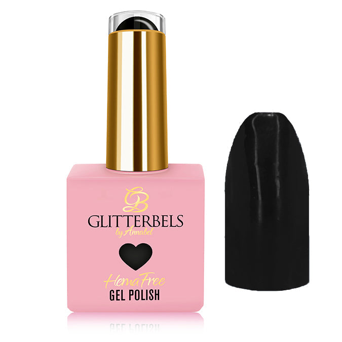 Glitterbels US Hema Free Gel Polish in Black