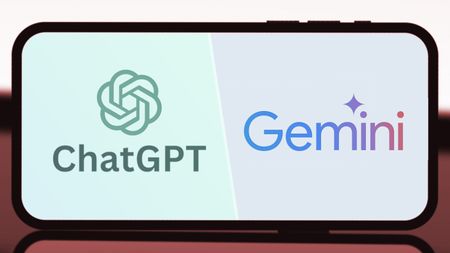 ChatGPT vs. Gemini logos