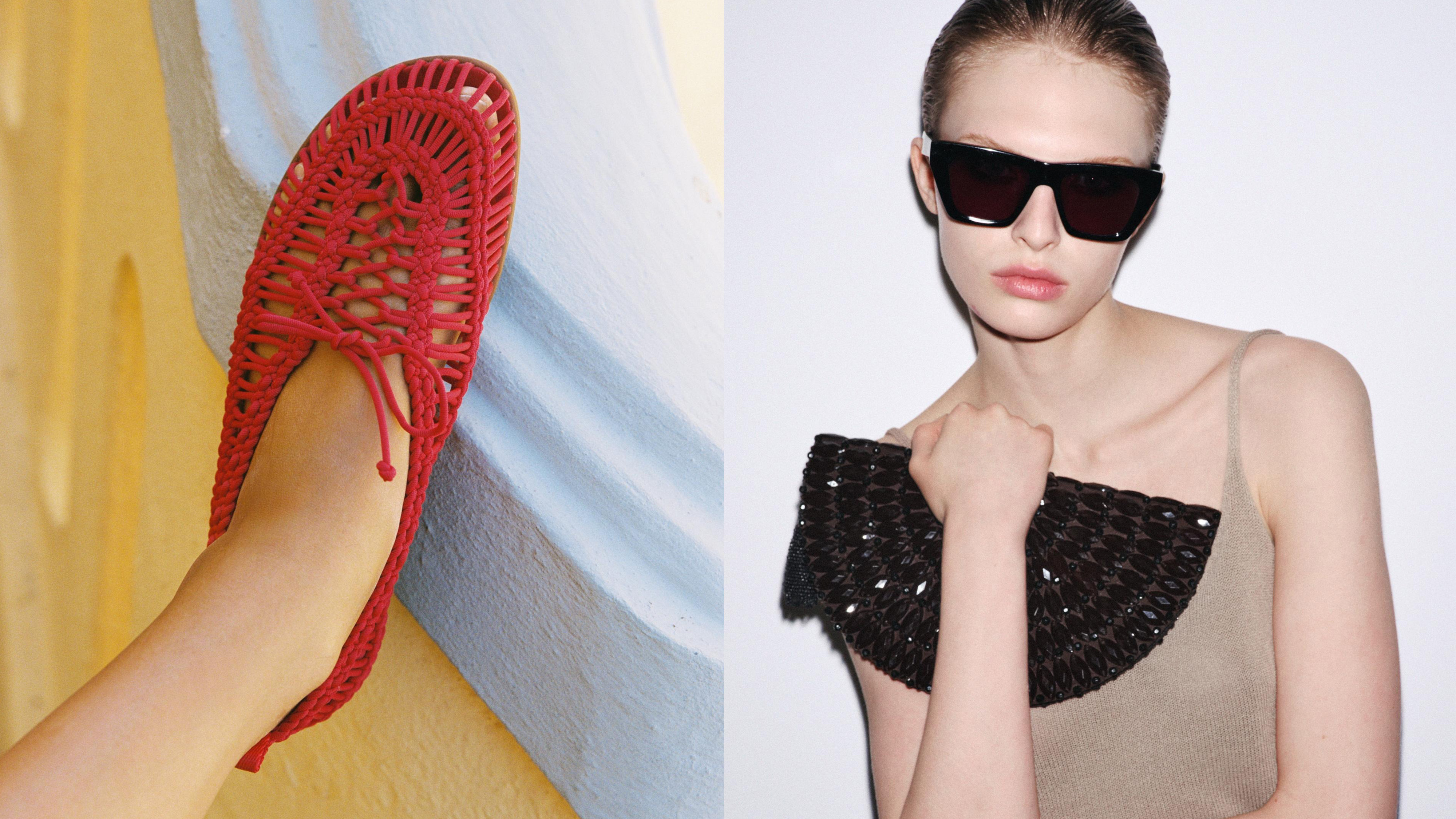 Two images of new arrivals from Zara for pre-fall 2025.
