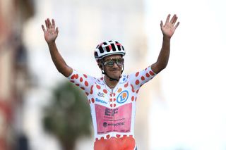 Carapaz was EF's top points scorer in 2024, with a stage win and polka-dot jersey at the Tour and fourth overall at the Vuetla